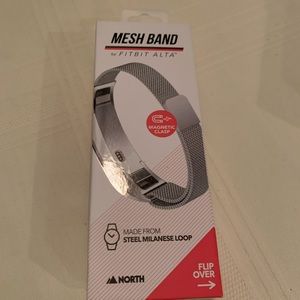 Stainless steel adjustable mesh watch band